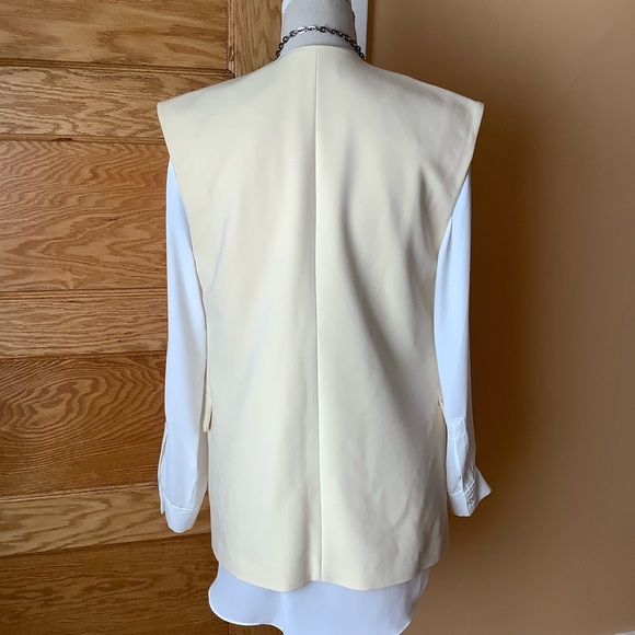 mbyM Butter Cream Tailored Suit Vest Size S/M - Picture 4 of 16